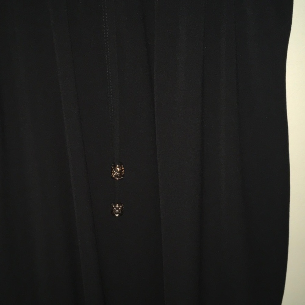 Nerlerolian medium sleeveless summer dress black comfy Crepe Feel - Picture 12 of 16